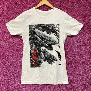 Yu Gi Oh! Blue-Eyes White Dragon Graphic Design T-Shirt Small